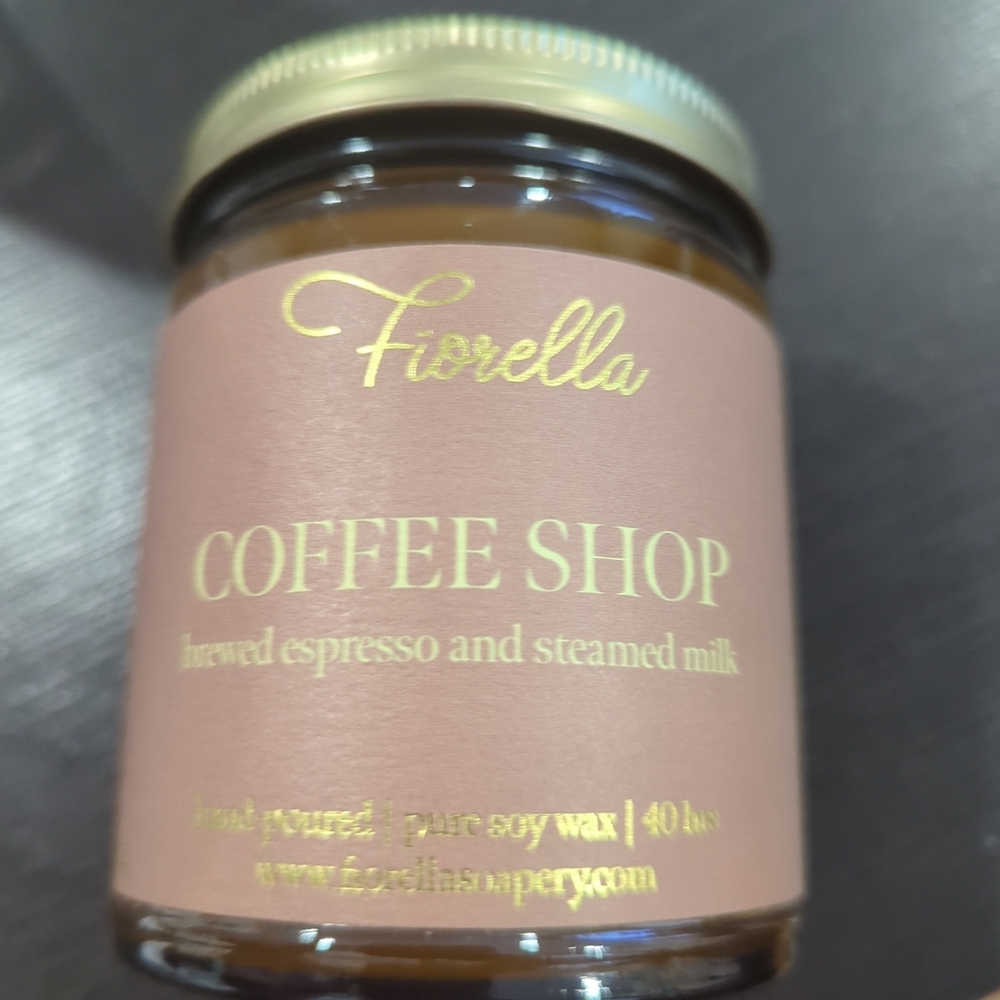 Coffee Shop Scented Candle - Brewed Espresso And Steamed Milk